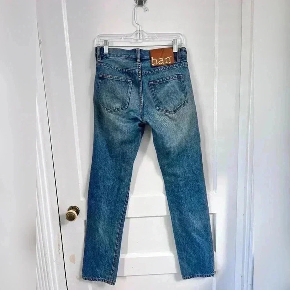 Han KJOBENHAVN Selvage Tapered Blue Jeans Size 26 - Picture 3 of 6